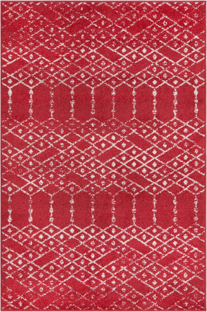 Raspberry Pink 4' x 6' Paxon Trellis Rectangle Area Rug Geometric Durable Stain Resistant Easy Clean Carpet for Modern Interior Home Decor for Sale at Rug Engine