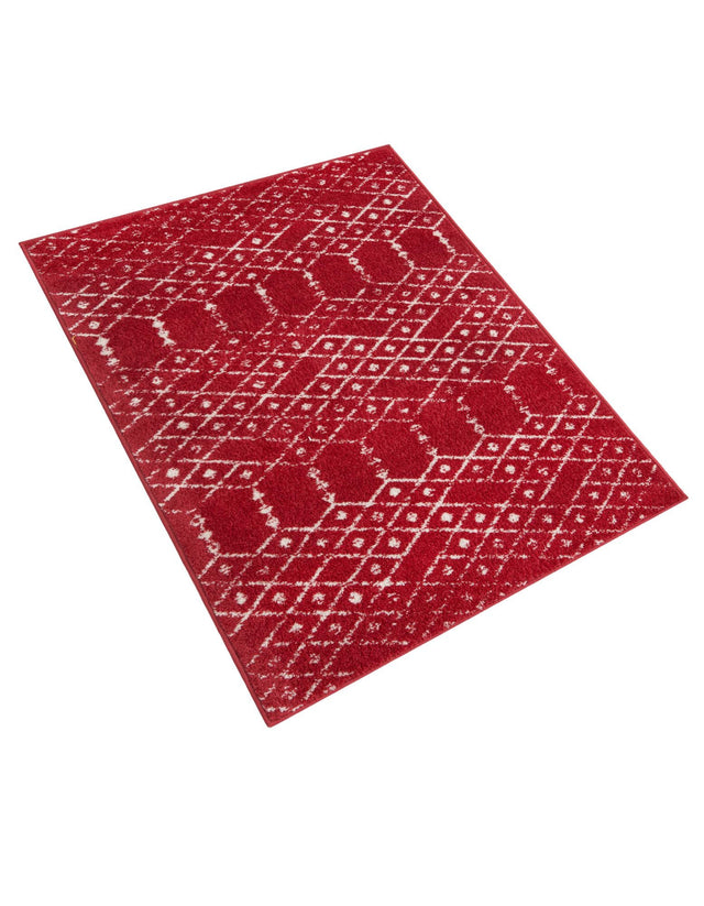 Raspberry Pink 3' 3 x 5' 3 Paxon Trellis Rectangle Area Rug Geometric Durable Stain Resistant Easy Clean Carpet for Modern Interior Home Decor for Sale at Rug Engine