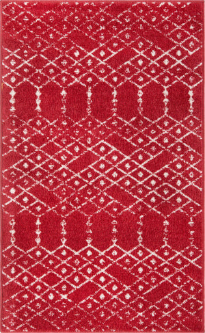Raspberry Pink 3' 3 x 5' 3 Paxon Trellis Rectangle Area Rug Geometric Durable Stain Resistant Easy Clean Carpet for Modern Interior Home Decor for Sale at Rug Engine