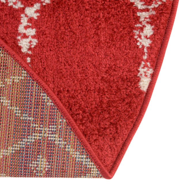Raspberry Pink 5' 3 x 7' 10 Paxon Trellis Oval Area Rug Geometric Durable Stain Resistant Easy Clean Carpet for Modern Interior Home Decor for Sale at Rug Engine