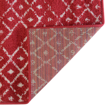 Raspberry Pink 7' 10 x 7' 10 Paxon Trellis Octagon Area Rug Geometric Durable Stain Resistant Easy Clean Carpet for Modern Interior Home Decor for Sale at Rug Engine