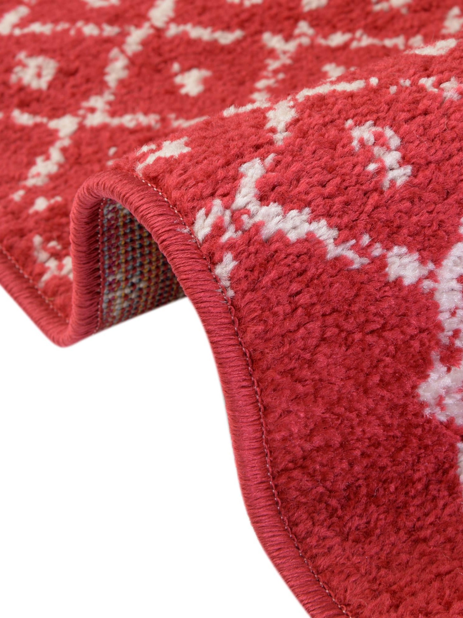 Raspberry Pink 7' 10 x 7' 10 Paxon Trellis Octagon Area Rug Geometric Durable Stain Resistant Easy Clean Carpet for Modern Interior Home Decor for Sale at Rug Engine