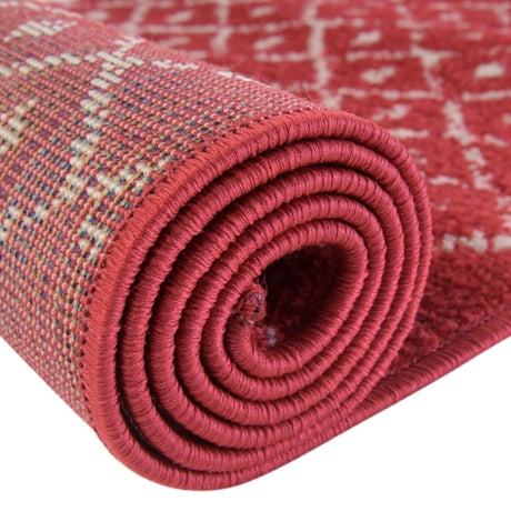 Raspberry Pink 5' 3 x 5' 3 Paxon Trellis Octagon Area Rug Geometric Durable Stain Resistant Easy Clean Carpet for Modern Interior Home Decor for Sale at Rug Engine