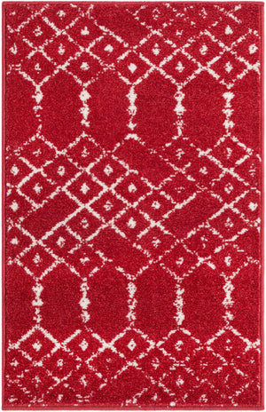 Raspberry Pink 2' x 3' Paxon Trellis Rectangle Area Rug Geometric Durable Stain Resistant Easy Clean Carpet for Modern Interior Home Decor for Sale at Rug Engine