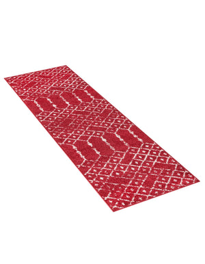 Raspberry Pink 2' x 6' Paxon Trellis Runner Area Rug Geometric Durable Stain Resistant Easy Clean Carpet for Modern Interior Home Decor for Sale at Rug Engine