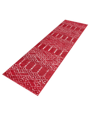 Raspberry Pink 2' x 9' 10 Paxon Trellis Runner Area Rug Geometric Durable Stain Resistant Easy Clean Carpet for Modern Interior Home Decor for Sale at Rug Engine