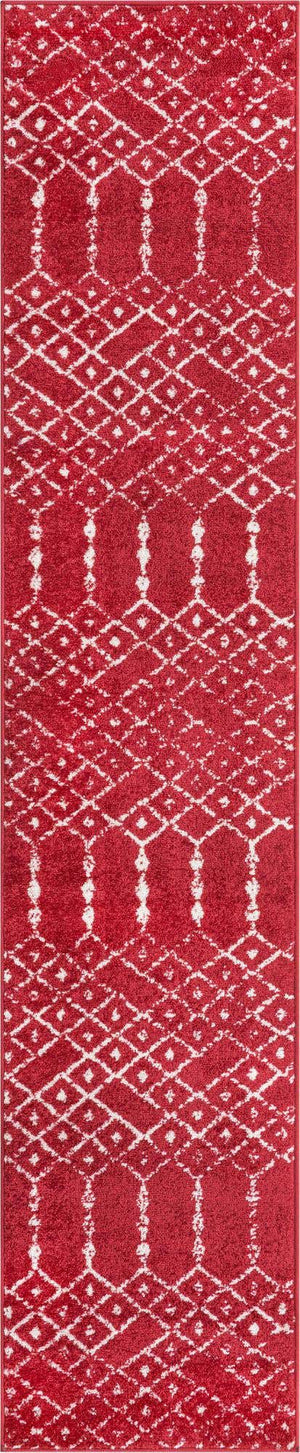 Raspberry Pink 2' x 9' 10 Paxon Trellis Runner Area Rug Geometric Durable Stain Resistant Easy Clean Carpet for Modern Interior Home Decor for Sale at Rug Engine