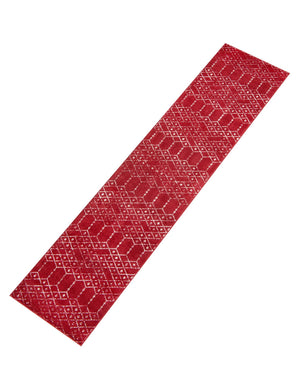 Raspberry Pink 2' 11 x 13' Paxon Trellis Runner Area Rug Geometric Durable Stain Resistant Easy Clean Carpet for Modern Interior Home Decor for Sale at Rug Engine