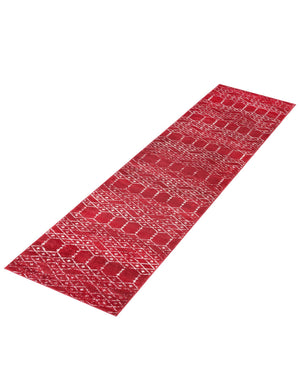 Raspberry Pink 2' 11 x 16' Paxon Trellis Runner Area Rug Geometric Durable Stain Resistant Easy Clean Carpet for Modern Interior Home Decor for Sale at Rug Engine