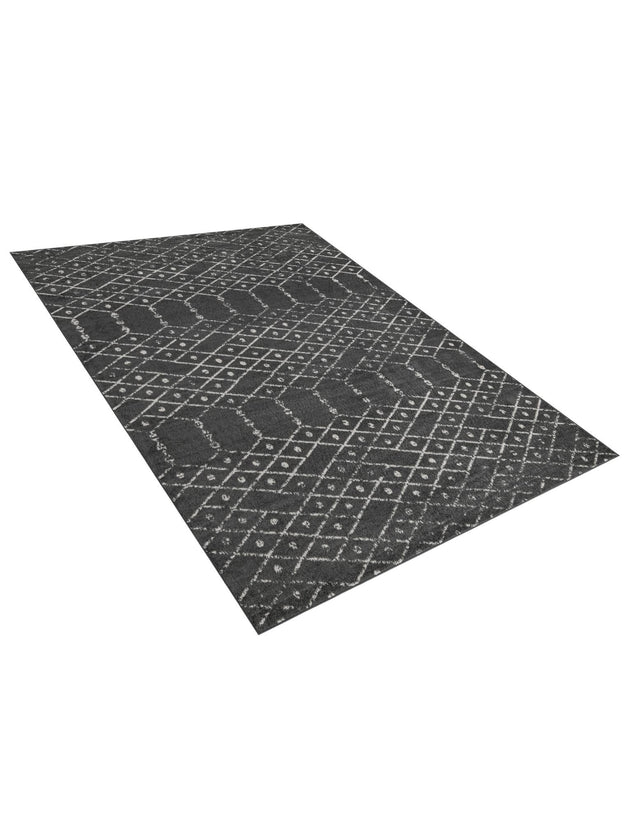 Charcoal Gray 9' x 12' Paxon Trellis Rectangle Area Rug Geometric Durable Stain Resistant Easy Clean Carpet for Modern Interior Home Decor for Sale at Rug Engine