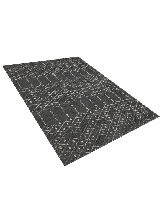 Charcoal Gray 7' 10 x 10' Paxon Trellis Rectangle Area Rug Geometric Durable Stain Resistant Easy Clean Carpet for Modern Interior Home Decor for Sale at Rug Engine