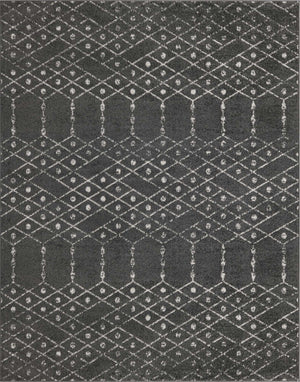 Charcoal Gray 7' 10 x 10' Paxon Trellis Rectangle Area Rug Geometric Durable Stain Resistant Easy Clean Carpet for Modern Interior Home Decor for Sale at Rug Engine