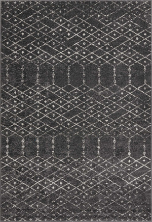 Charcoal Gray 6' x 9' Paxon Trellis Rectangle Area Rug Geometric Durable Stain Resistant Easy Clean Carpet for Modern Interior Home Decor for Sale at Rug Engine