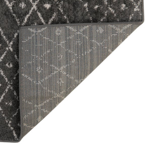 Charcoal Gray 5' 3 x 8' Paxon Trellis Rectangle Area Rug Geometric Durable Stain Resistant Easy Clean Carpet for Modern Interior Home Decor for Sale at Rug Engine