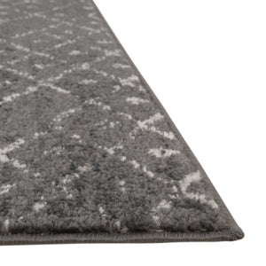 Charcoal Gray 7' 10 x 7' 10 Paxon Trellis Octagon Area Rug Geometric Durable Stain Resistant Easy Clean Carpet for Modern Interior Home Decor for Sale at Rug Engine
