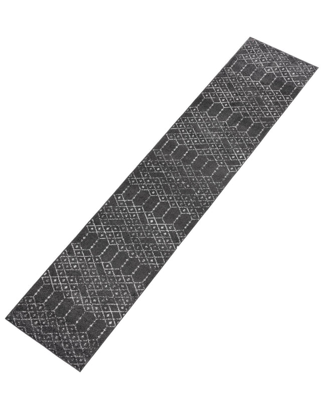 Charcoal Gray 2' 11 x 13' Paxon Trellis Runner Area Rug Geometric Durable Stain Resistant Easy Clean Carpet for Modern Interior Home Decor for Sale at Rug Engine