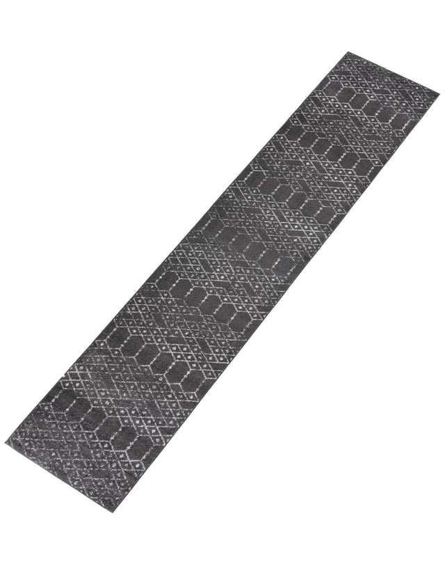 Charcoal Gray 2' 11 x 16' Paxon Trellis Runner Area Rug Geometric Durable Stain Resistant Easy Clean Carpet for Modern Interior Home Decor for Sale at Rug Engine