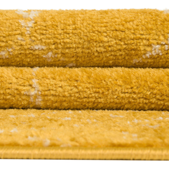 Yellow 7' x 10' Paxon Trellis Rectangle Area Rug Geometric Durable Stain Resistant Easy Clean Carpet for Modern Interior Home Decor for Sale at Rug Engine