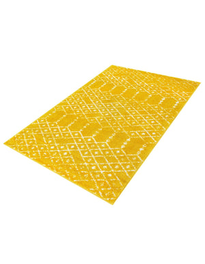 Yellow 3' 3 x 5' 3 Paxon Trellis Rectangle Area Rug Geometric Durable Stain Resistant Easy Clean Carpet for Modern Interior Home Decor for Sale at Rug Engine