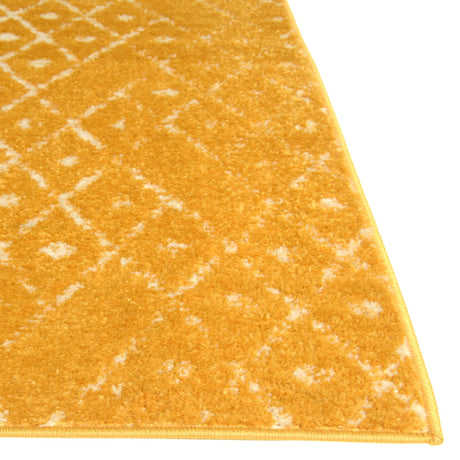 Yellow 5' 3 x 5' 3 Paxon Trellis Octagon Area Rug Geometric Durable Stain Resistant Easy Clean Carpet for Modern Interior Home Decor for Sale at Rug Engine