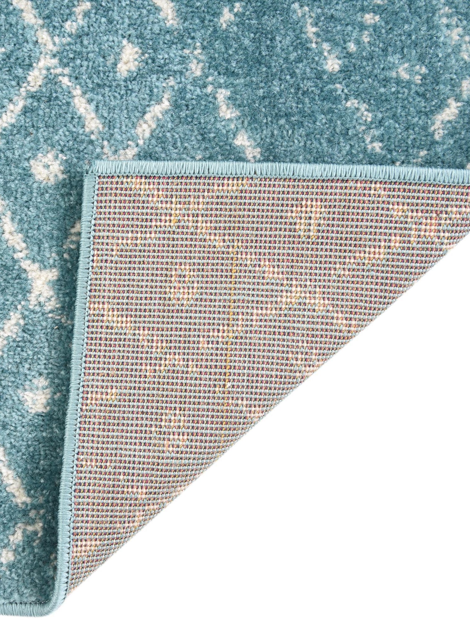 Teal blue 10' x 13' Paxon Trellis Rectangle Area Rug Geometric Durable Stain Resistant Easy Clean Carpet for Modern Interior Home Decor for Sale at Rug Engine