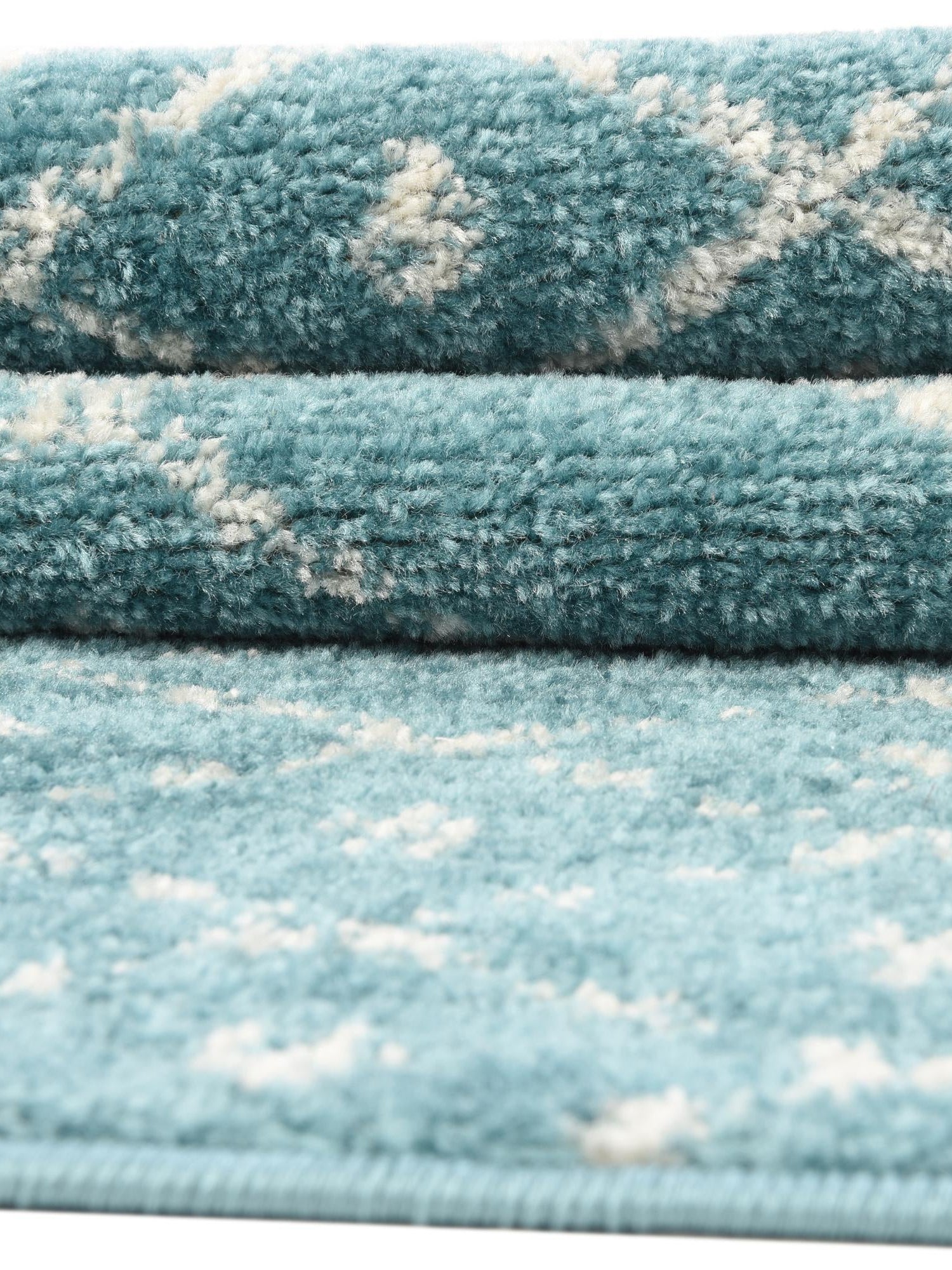 Teal blue 9' x 12' Paxon Trellis Rectangle Area Rug Geometric Durable Stain Resistant Easy Clean Carpet for Modern Interior Home Decor for Sale at Rug Engine