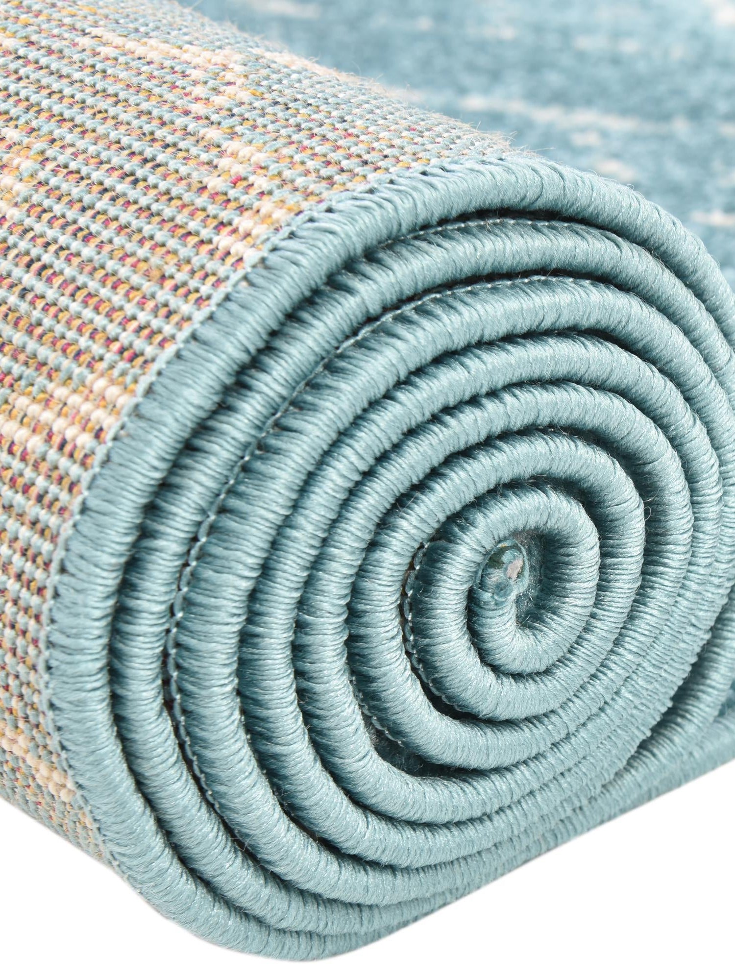 Teal blue 7' 10 x 7' 10 Paxon Trellis Round Area Rug Geometric Durable Stain Resistant Easy Clean Carpet for Modern Interior Home Decor for Sale at Rug Engine