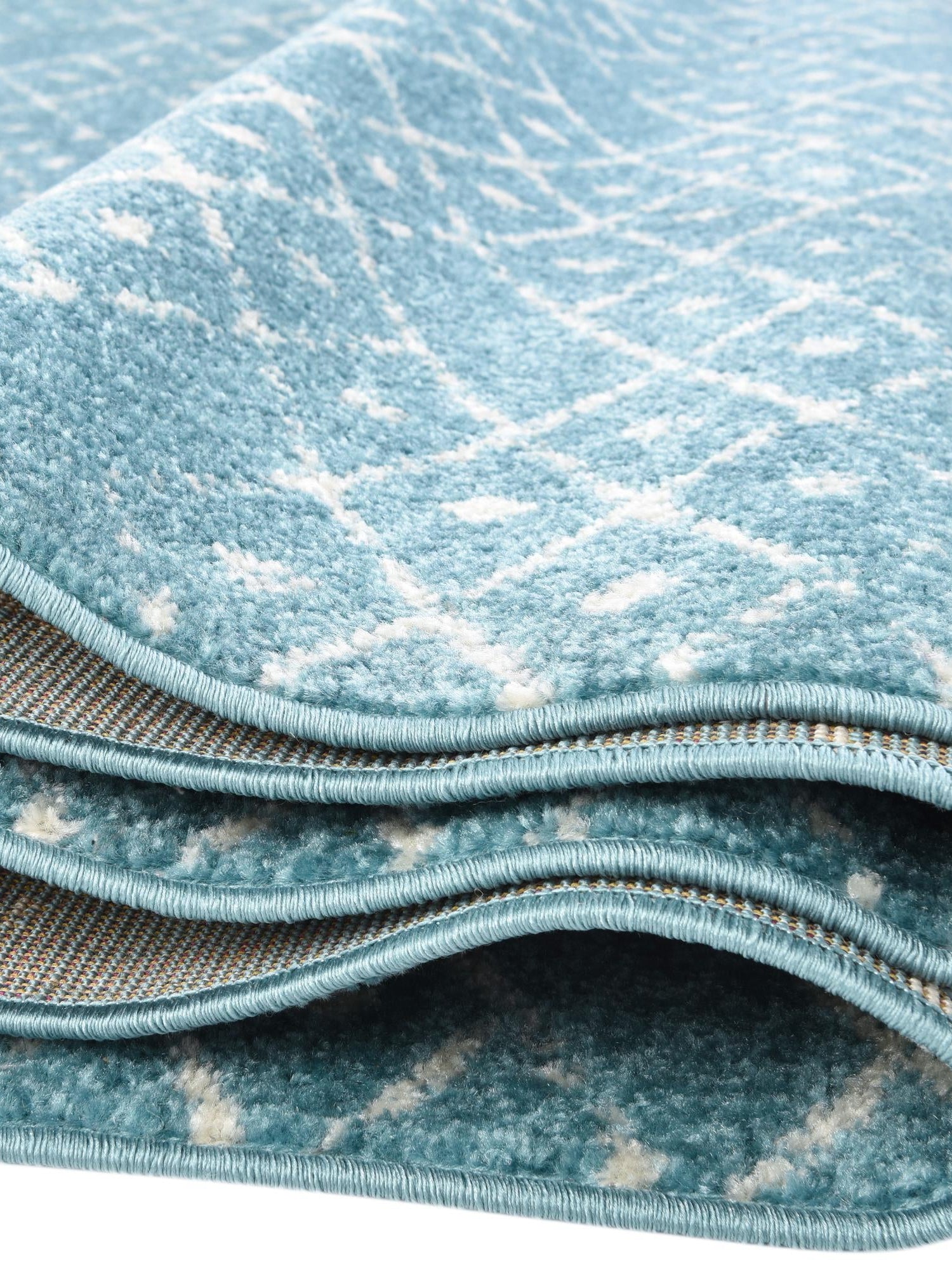 Teal blue 7' 10 x 10' Paxon Trellis Oval Area Rug Geometric Durable Stain Resistant Easy Clean Carpet for Modern Interior Home Decor for Sale at Rug Engine
