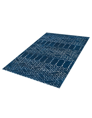 Navy Blue 7' x 10' Paxon Trellis Rectangle Area Rug Geometric Durable Stain Resistant Easy Clean Carpet for Modern Interior Home Decor for Sale at Rug Engine