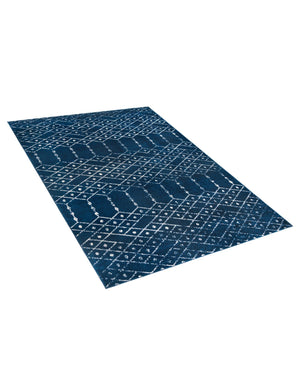 Navy Blue 7' x 10' Paxon Trellis Rectangle Area Rug Geometric Durable Stain Resistant Easy Clean Carpet for Modern Interior Home Decor for Sale at Rug Engine