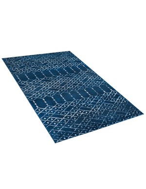 Navy Blue 5' 3 x 8' Paxon Trellis Rectangle Area Rug Geometric Durable Stain Resistant Easy Clean Carpet for Modern Interior Home Decor for Sale at Rug Engine