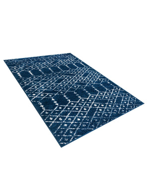 Navy Blue 3' 3 x 5' 3 Paxon Trellis Rectangle Area Rug Geometric Durable Stain Resistant Easy Clean Carpet for Modern Interior Home Decor for Sale at Rug Engine