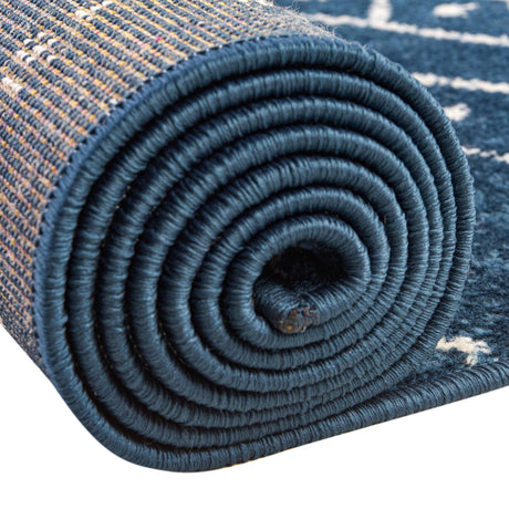 Navy Blue 7' 10 x 7' 10 Paxon Trellis Octagon Area Rug Geometric Durable Stain Resistant Easy Clean Carpet for Modern Interior Home Decor for Sale at Rug Engine