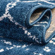 Navy Blue 5' 3 x 5' 3 Paxon Trellis Octagon Area Rug Geometric Durable Stain Resistant Easy Clean Carpet for Modern Interior Home Decor for Sale at Rug Engine