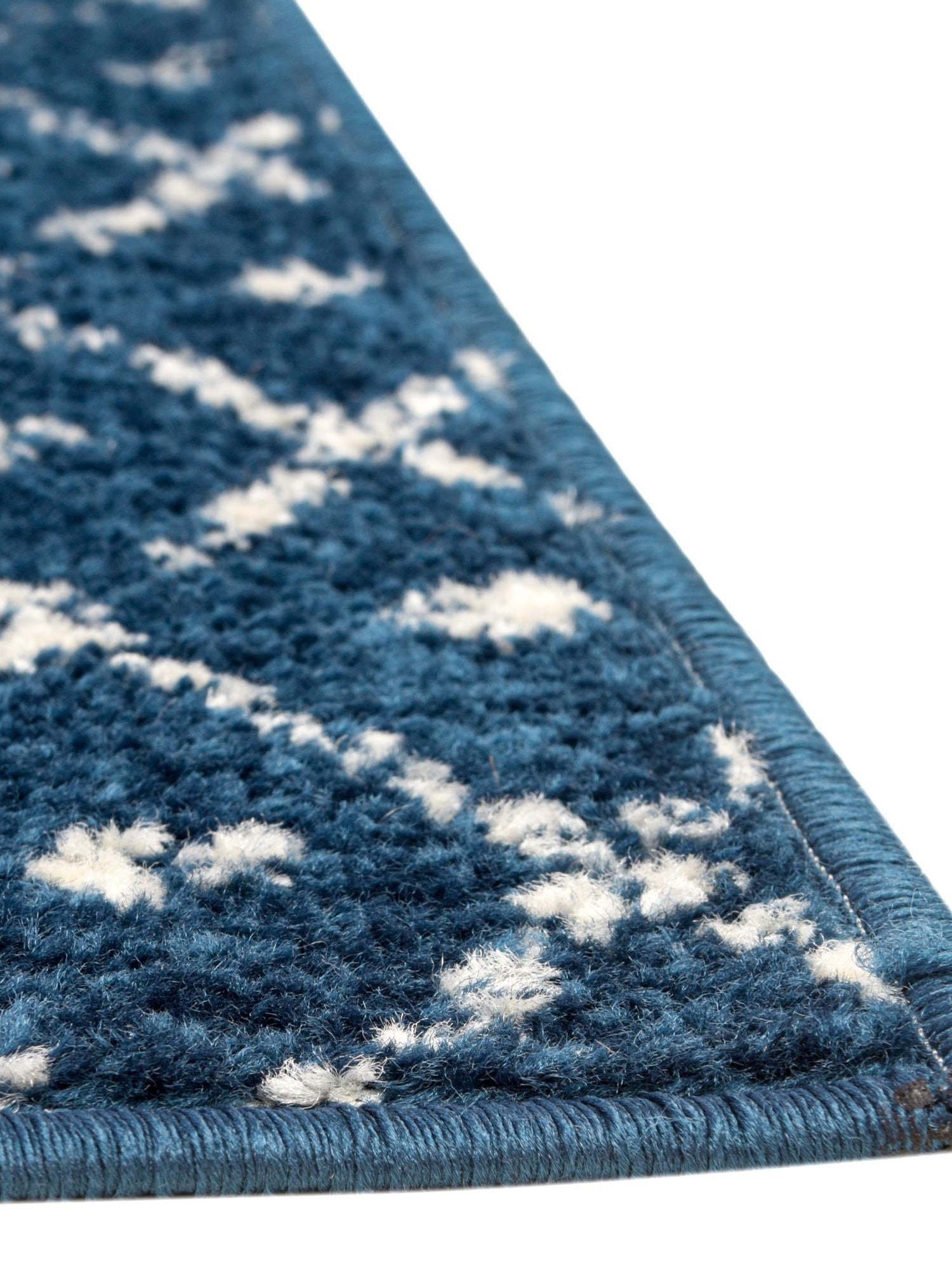Navy Blue 2' 11 x 13' Paxon Trellis Runner Area Rug Geometric Durable Stain Resistant Easy Clean Carpet for Modern Interior Home Decor for Sale at Rug Engine