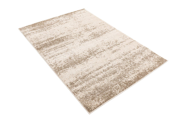Bone Beige 4' 1 x 6' 1 Del Mar Rectangle Area Rug 100% Polypropylene Easy Clean Stain Resistant Vivid Modern Carpet Mat for Home Decor Interior Designing for Sale at Rug Engine