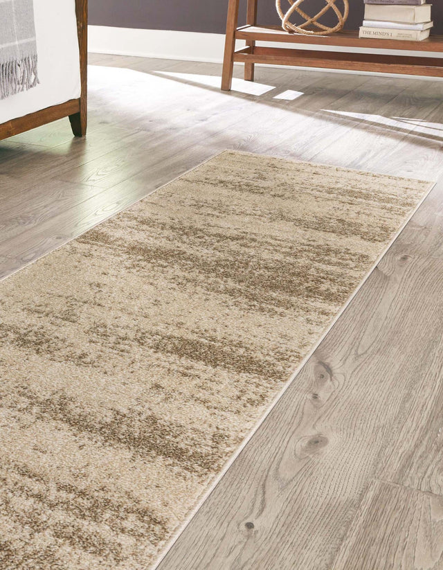 Bone Beige 2' x 8' Del Mar Runner Area Rug 100% Polypropylene Easy Clean Stain Resistant Vivid Modern Carpet Mat for Home Decor Interior Designing for Sale at Rug Engine