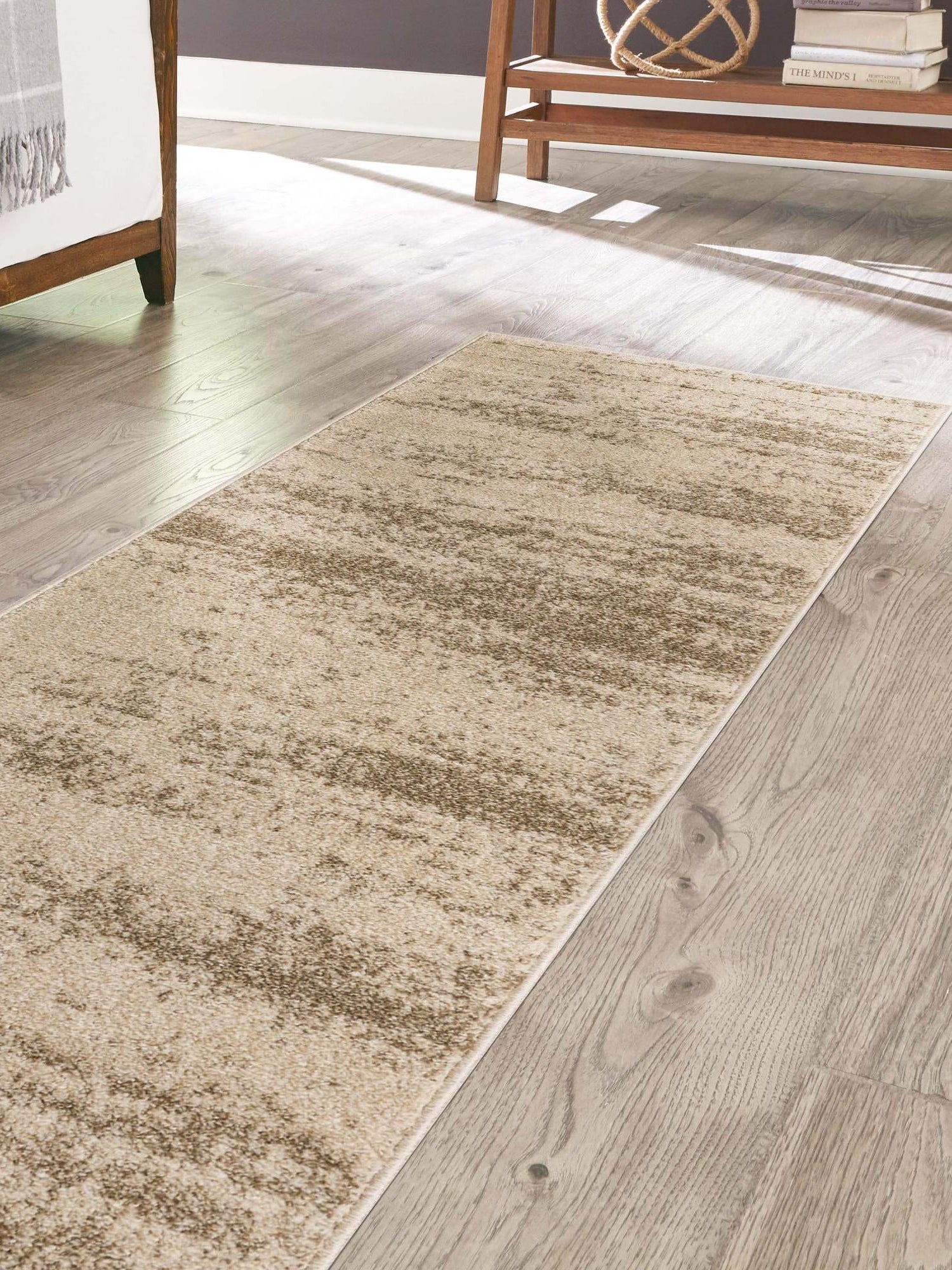 Bone Beige 2' x 6' 1 Del Mar Runner Area Rug 100% Polypropylene Easy Clean Stain Resistant Vivid Modern Carpet Mat for Home Decor Interior Designing for Sale at Rug Engine