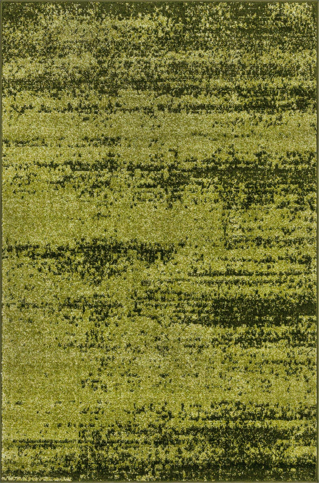 Green 4' 1 x 6' 1 Del Mar Rectangle Area Rug 100% Polypropylene Easy Clean Stain Resistant Vivid Modern Carpet Mat for Home Decor Interior Designing for Sale at Rug Engine