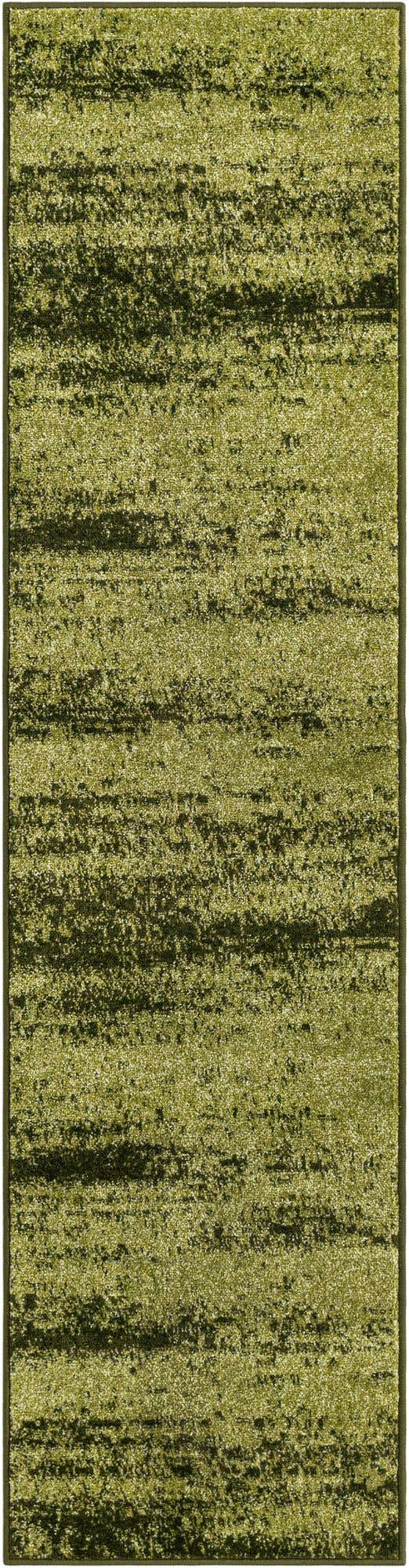 Green 2' x 8' Del Mar Runner Area Rug 100% Polypropylene Easy Clean Stain Resistant Vivid Modern Carpet Mat for Home Decor Interior Designing for Sale at Rug Engine