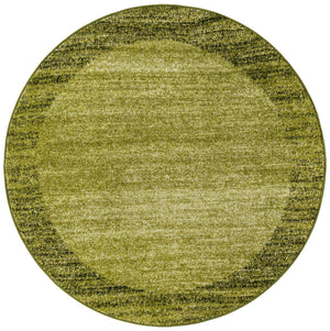 Light Green 4' 1 x 4' 1 Del Mar Round Area Rug 100% Polypropylene Easy Clean Stain Resistant Vivid Modern Carpet Mat for Home Decor Interior Designing for Sale at Rug Engine