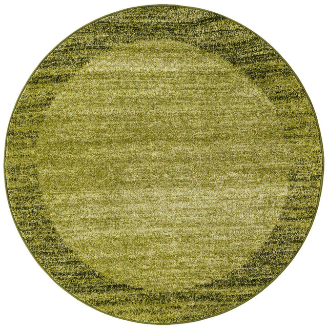 Light Green 4' 1 x 4' 1 Del Mar Round Area Rug 100% Polypropylene Easy Clean Stain Resistant Vivid Modern Carpet Mat for Home Decor Interior Designing for Sale at Rug Engine