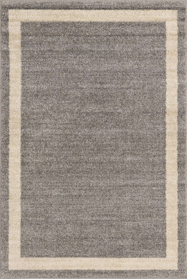 Gray 4' 1 x 6' 1 Del Mar Rectangle Area Rug 100% Polypropylene Easy Clean Stain Resistant Vivid Modern Carpet Mat for Home Decor Interior Designing for Sale at Rug Engine
