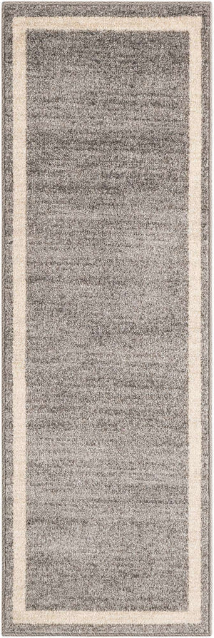 Gray 2' x 6' 1 Del Mar Runner Area Rug 100% Polypropylene Easy Clean Stain Resistant Vivid Modern Carpet Mat for Home Decor Interior Designing for Sale at Rug Engine