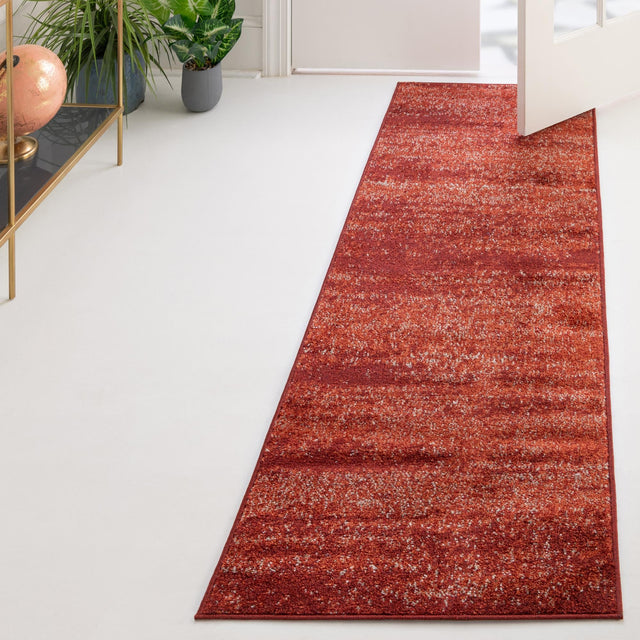 Terracotta 2' x 6' 1 Del Mar Runner Area Rug 100% Polypropylene Easy Clean Stain Resistant Vivid Modern Carpet Mat for Home Decor Interior Designing for Sale at Rug Engine