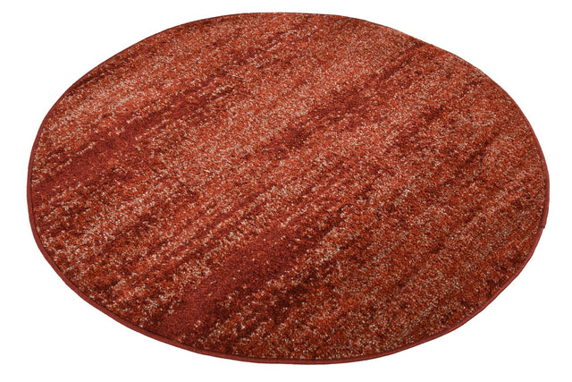 Terracotta 4' 1 x 4' 1 Del Mar Round Area Rug 100% Polypropylene Easy Clean Stain Resistant Vivid Modern Carpet Mat for Home Decor Interior Designing for Sale at Rug Engine