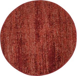 Terracotta 4' 1 x 4' 1 Del Mar Round Area Rug 100% Polypropylene Easy Clean Stain Resistant Vivid Modern Carpet Mat for Home Decor Interior Designing for Sale at Rug Engine