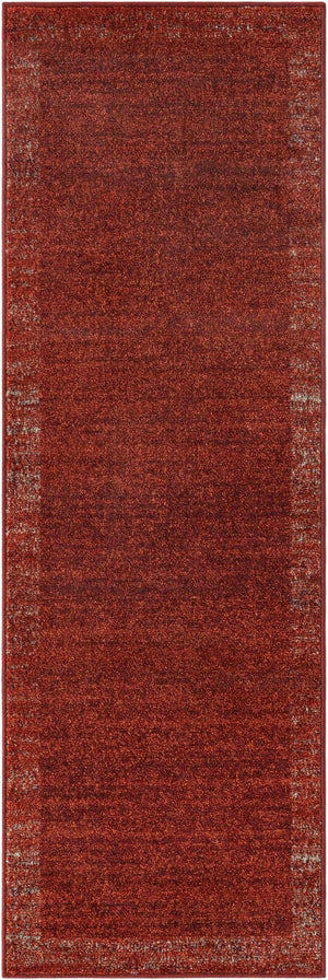 Terracotta 2' x 6' 1 Del Mar Runner Area Rug 100% Polypropylene Easy Clean Stain Resistant Vivid Modern Carpet Mat for Home Decor Interior Designing for Sale at Rug Engine