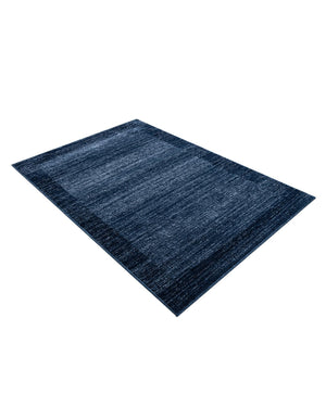 Navy Blue 4' 1 x 6' 1 Del Mar Rectangle Area Rug 100% Polypropylene Easy Clean Stain Resistant Vivid Modern Carpet Mat for Home Decor Interior Designing for Sale at Rug Engine