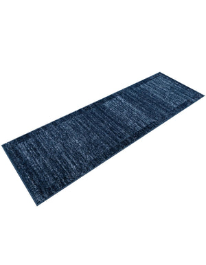 Navy Blue 2' x 6' 1 Del Mar Runner Area Rug 100% Polypropylene Easy Clean Stain Resistant Vivid Modern Carpet Mat for Home Decor Interior Designing for Sale at Rug Engine
